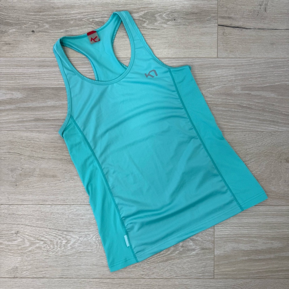 Kari Traa Turquoise Racerback Tank Top
